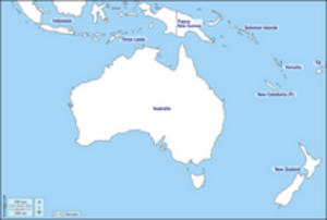 Carte Océanie